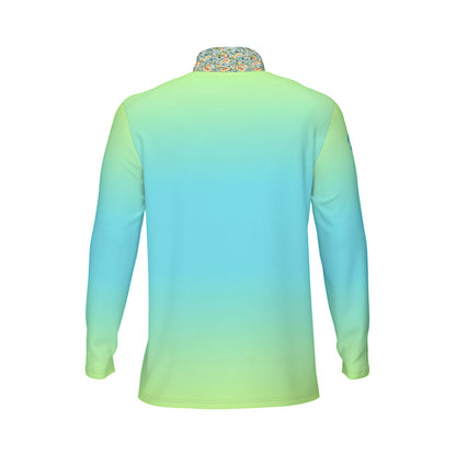 Lime Fusion Gradient Quarter Zip - Not Bad Pretty Good