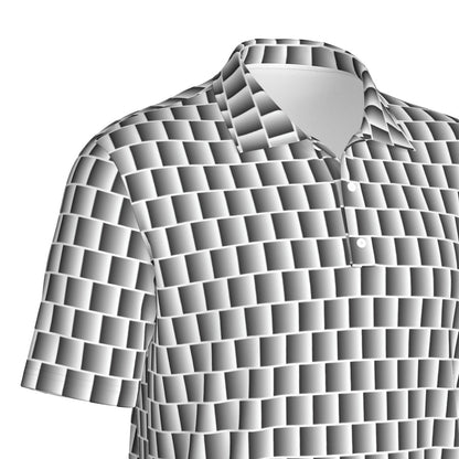 Not Bad Pretty Good static golf polo shirt in navy with subtle logo detail, perfect for casual golf or sportswear.
