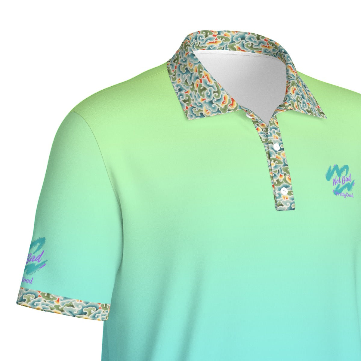 Keylime Gradient Polo - Not Bad Pretty Good