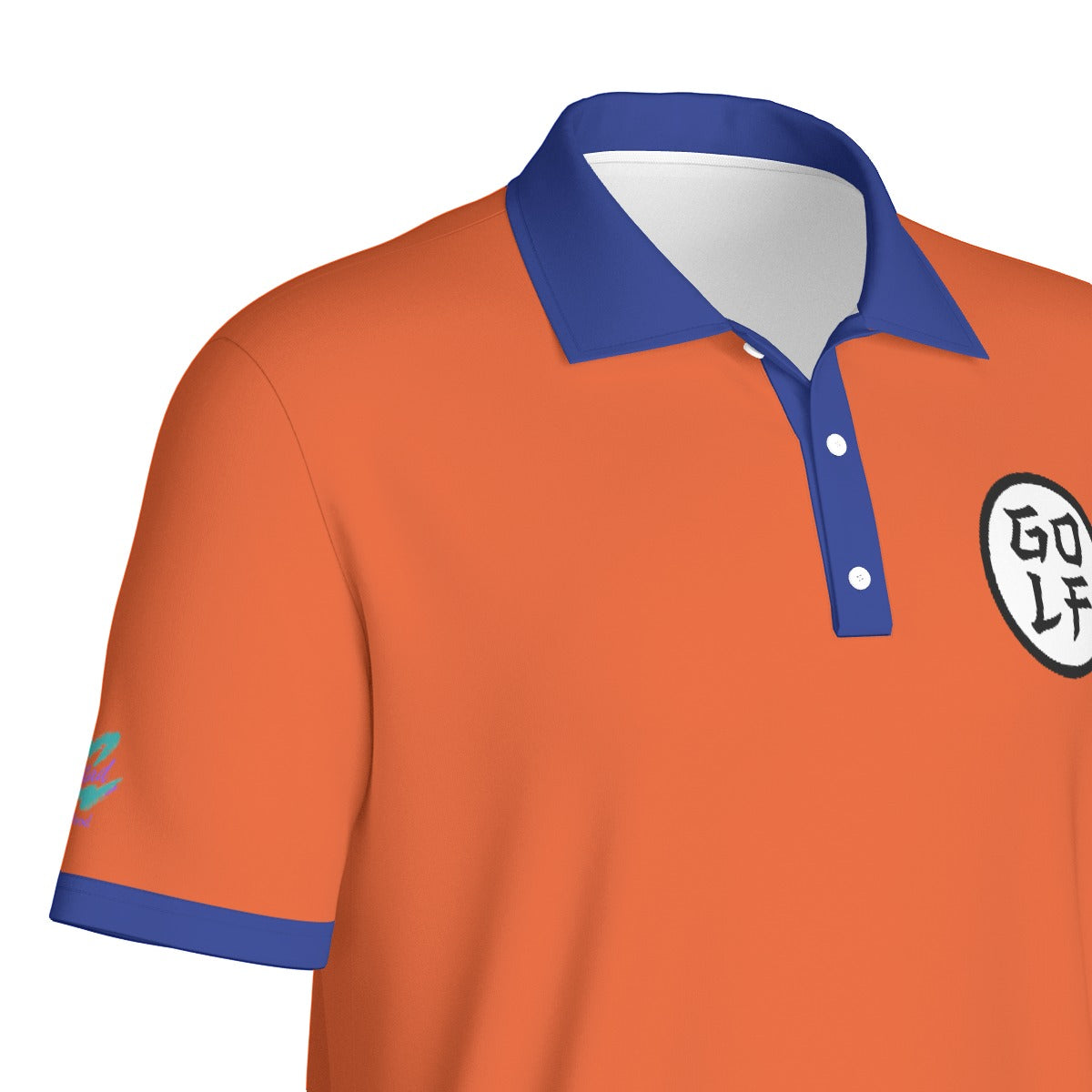 Yoycol Training Arc Golf Polo shirt in blue, with a classic collar and breathable fabric, ideal for golf and casual wear