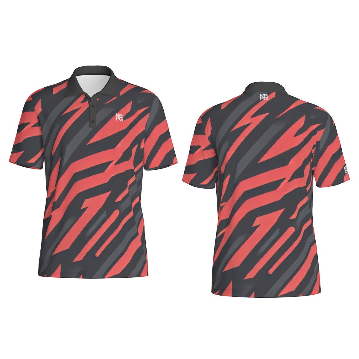Red Tiger Polo shirt by Yoycol, featuring a classic polo design with a red tiger logo on the chest.