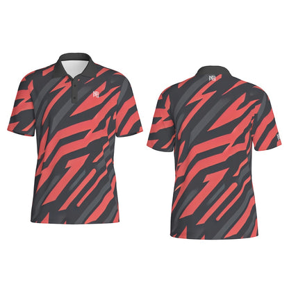 Red Tiger Polo shirt by Yoycol, featuring a classic polo design with a red tiger logo on the chest.