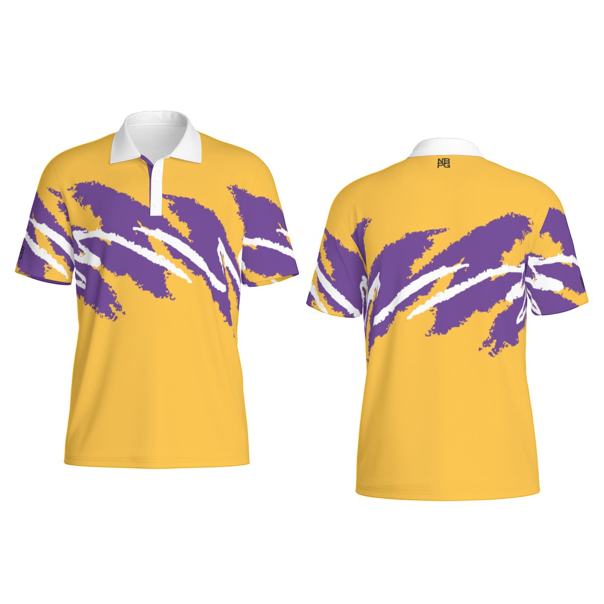 Not Bad Pretty Good Championship Gold Jazz Golf Polo featuring a classic design and comfortable fit for golf enthusiasts.