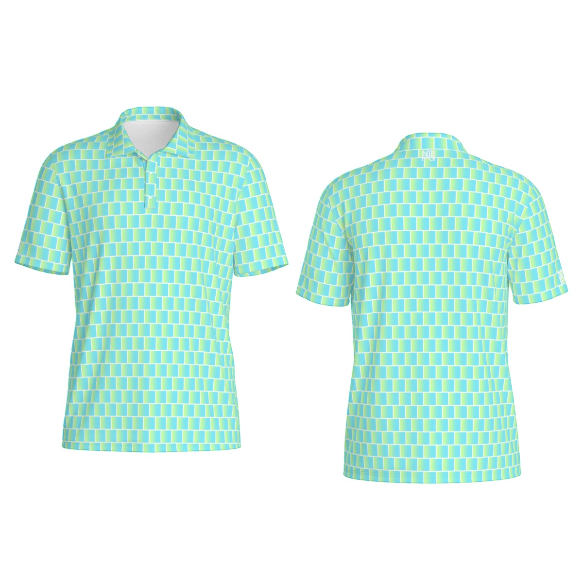 Not Bad Pretty Good Limewire golf polo featuring a classic design and comfortable fit, ideal for casual golf or sportswear.