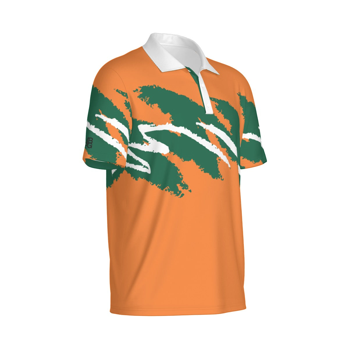 Category Five Jazz Golf Polo by Not Bad Pretty Good, featuring a stylish polo shirt with a collar and vibrant design.