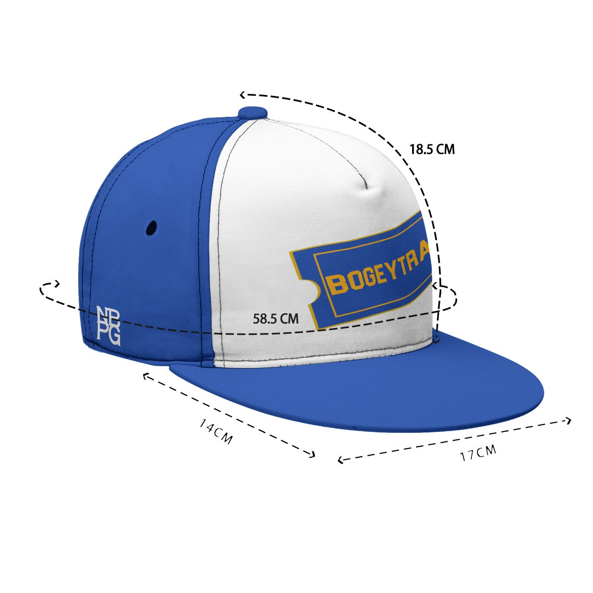 Yoycol Bogey Train snapback hat featuring a colorful train design on a structured hat with a flat bill and adjustable strap.