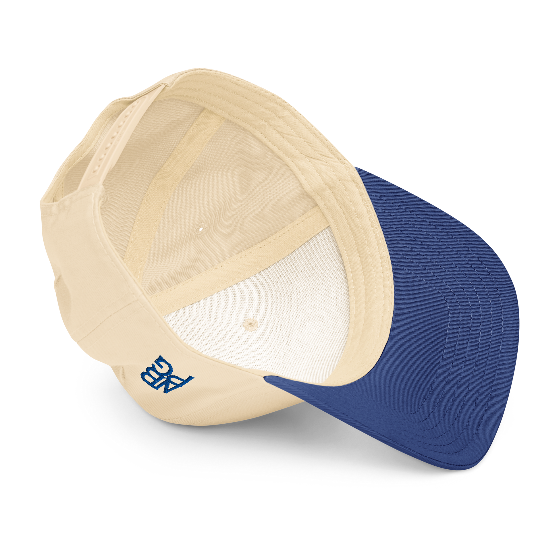 Royal blue Bogey Train golf hat by Not Bad Pretty Good, 5-panel baseball cap with natural and stylish design.
