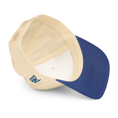 Royal blue Bogey Train golf hat by Not Bad Pretty Good, 5-panel baseball cap with natural and stylish design.