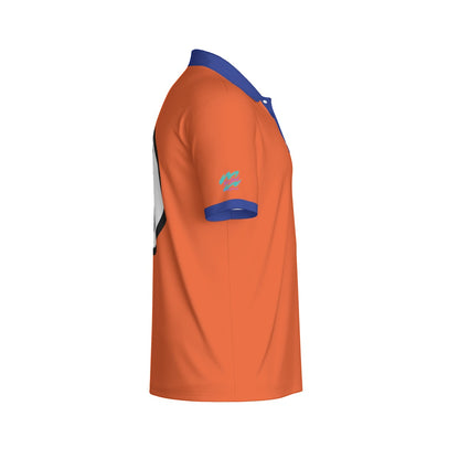 Yoycol Training Arc Golf Polo shirt displayed on a hanger, featuring a sleek design and vibrant color for athletic golf wear.