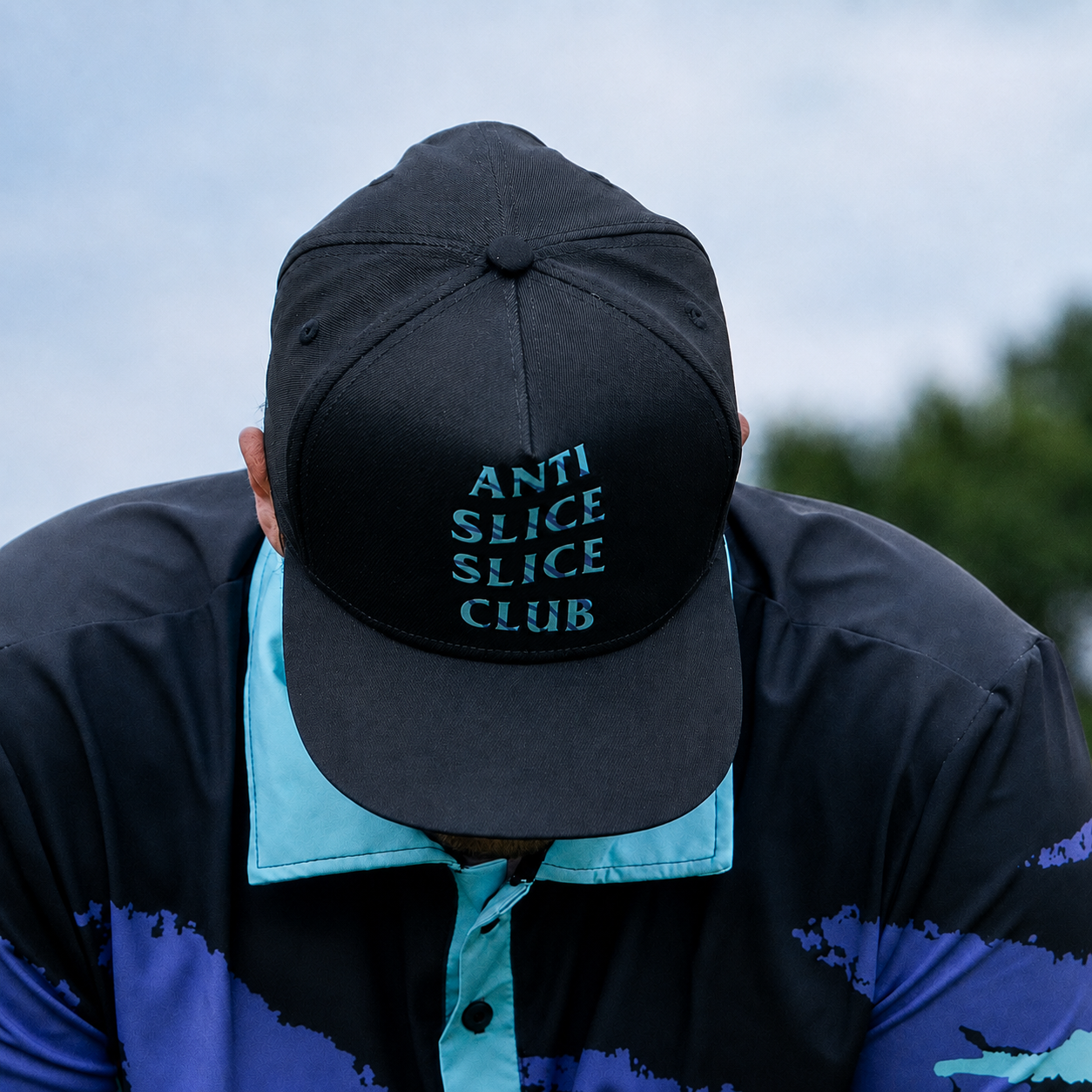 Yoycol Anti Slice Slice Club Golf snapback hat with adjustable brim and embroidered logo, stylish men's accessory.