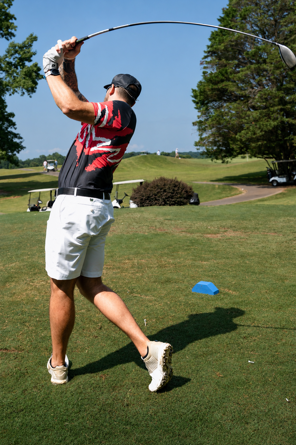Black Yoycol After Hours Jazz Golf Polo featuring a stylish jazz-inspired design on a classic polo shirt.