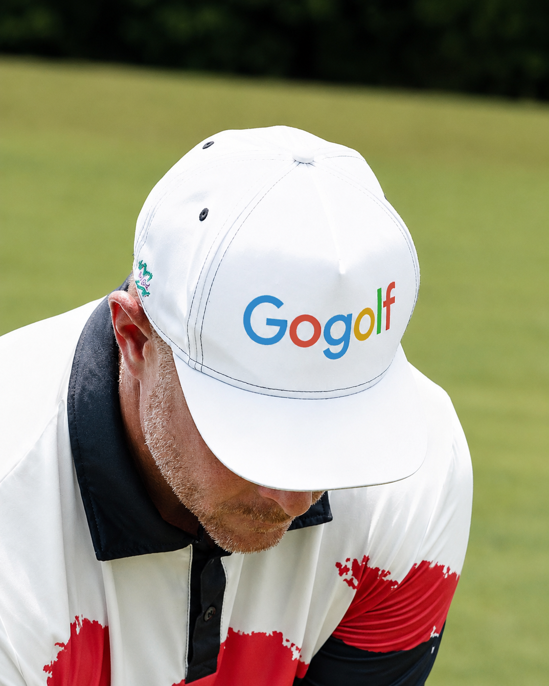 Yoycol Go Golf Snapback Hat with adjustable brim and classic design, perfect for golf and casual wear.