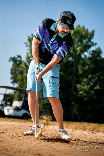 Yoycol Reverse Jazz Golf Polo featuring a stylish design, short sleeves, and comfortable fit ideal for golfing and casual wear.