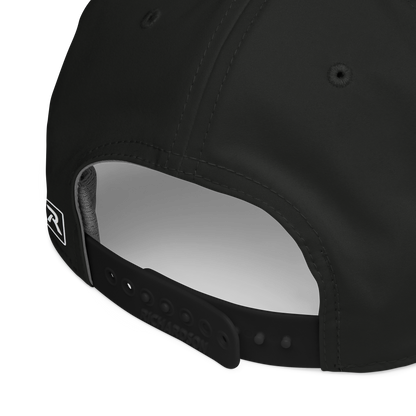 Black and white OB Golf Rope Hat by Not Bad Pretty Good featuring a classic rope design and casual hat style.