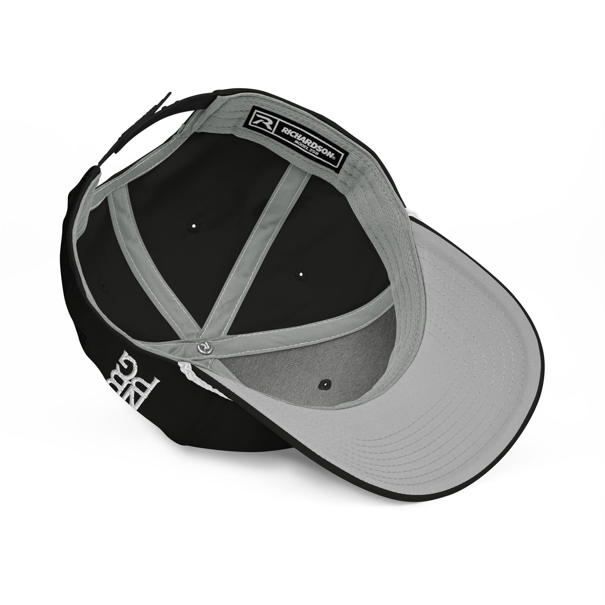 Black and white PINT Golf Rope Hat by Not Bad Pretty Good featuring classic rope detail and adjustable brim.