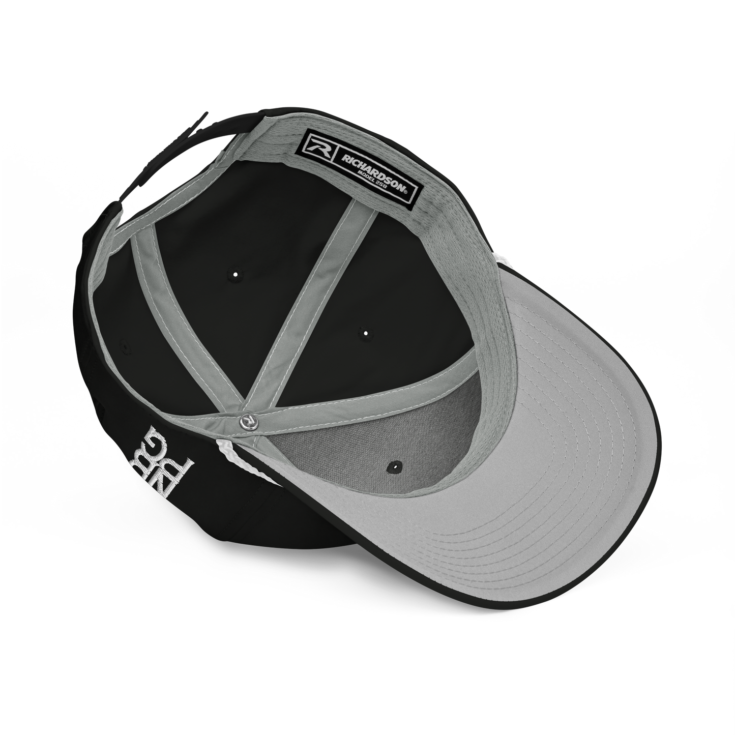 Black and white OB Golf Rope Hat with classic rope design, stylish cap from Not Bad Pretty Good featuring a casual, sporty look.