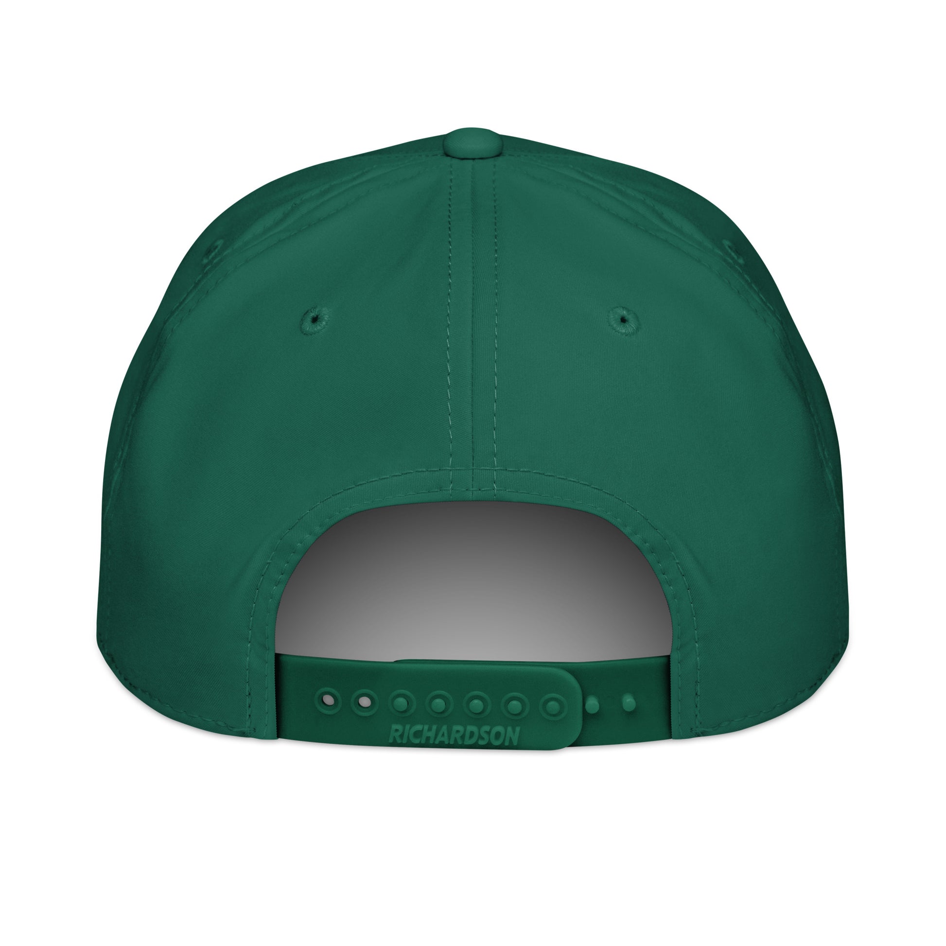 White classic rope cap by Not Bad Pretty Good with a structured brim and embroidered front, shown from back angle.