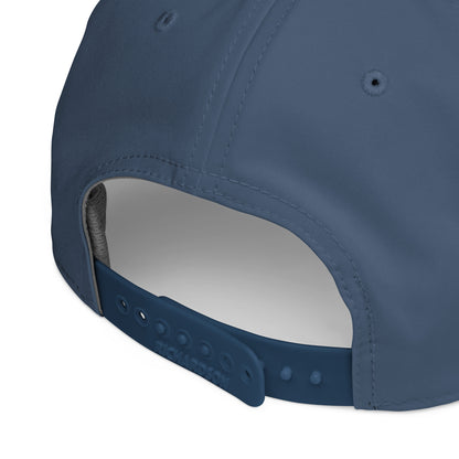 Light blue and white Spin Classic Rope Golf Hat by Not Bad Pretty Good featuring a stylish rope detail and casual sun protection.
