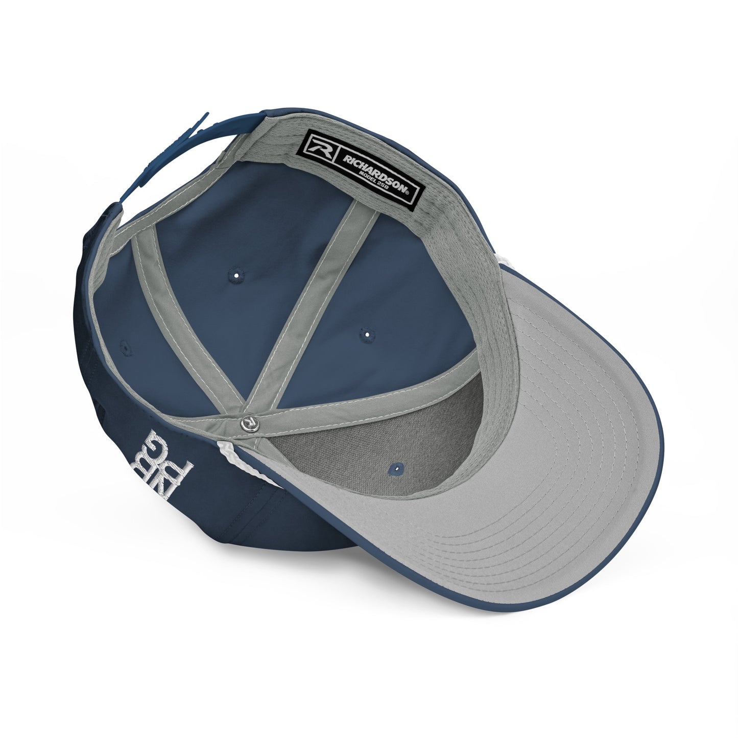 Light blue and white Spin Classic Rope Golf Hat by Not Bad Pretty Good featuring a traditional rope detail and curved brim.